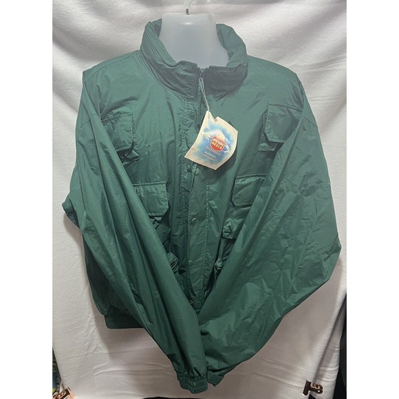 PENN REELS GEAR FISHING JACKET XXL GREEN WAIST LENGTH TONS OF‎ POCKETS RARE NWT - Picture 1 of 9